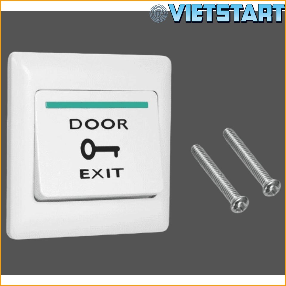 Nút nhấn nhựa LH-900 - phụ kiện lắp hệ thống kiểm soát cửa ra vào lắp đặt bên trong cửa, khi muốn ra ngoài thì ấn nút Exit, khóa sẽ mở