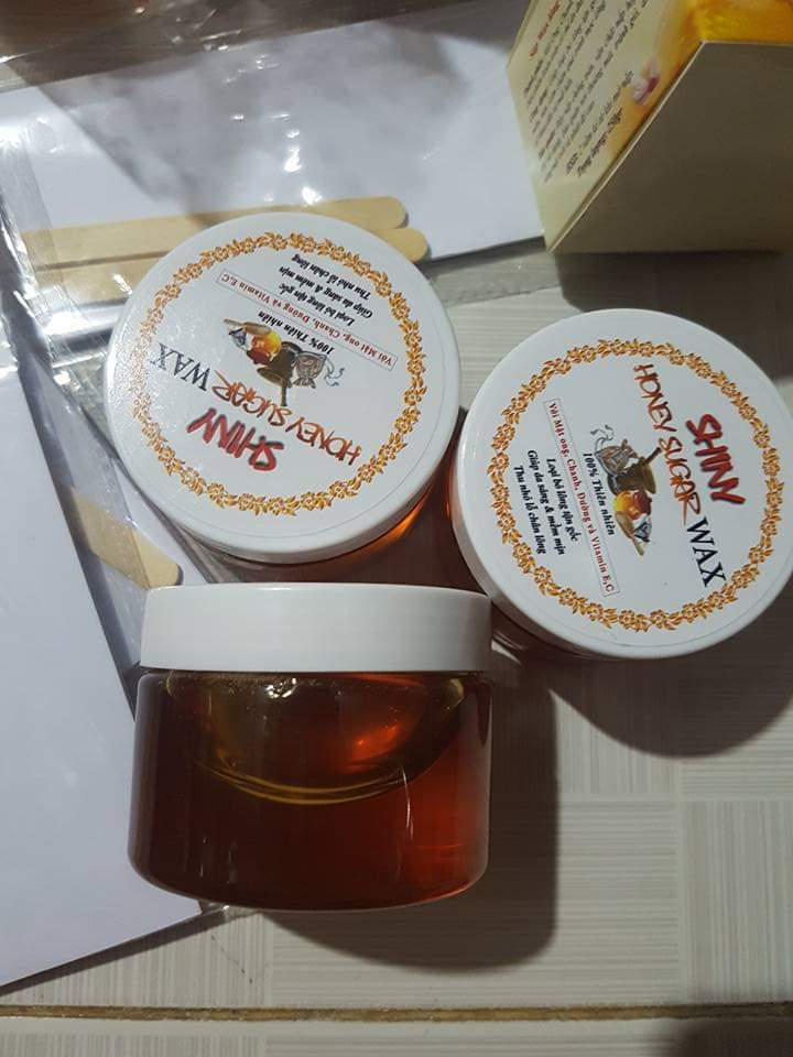 WAX LÔNG SHINY HANDMADE 250G , WAX LẠNH, WAX MẬT ONG TẨY LÔNG [ Tặng kèm que gat+ giấy wax]