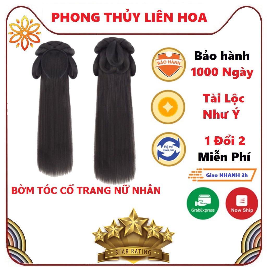 tóc giả cổ Trang Phong Cách Trung Quốc hán phục bờm tóc cosplay hanfu