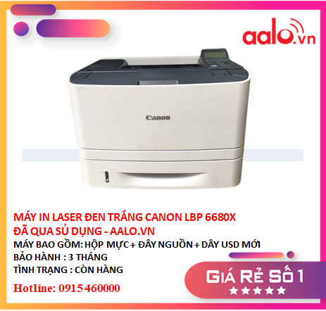 Máy in laser đen trắng canon lbp 6680x - aalo.vn