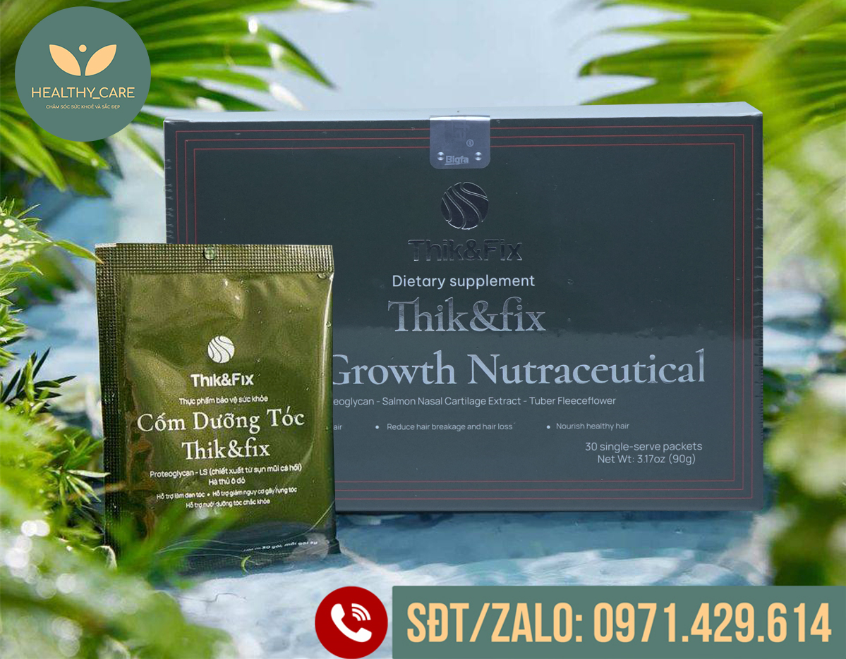 Cốm Uống Thik&Fix ️ - Bổ huyết, giảm rụng tóc, dưỡng tóc chắc khỏe