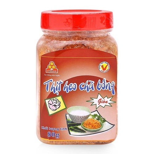 Thịt heo chà bông giòn Vissan hộp 80g