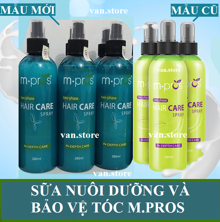 [HCM]Sữa Dưỡng Tóc M.pros Hair Care Spray 280ml - Xịt Dưỡng Tóc 2 Lớp [Mẫu Mới Chai Xanh Biển]
