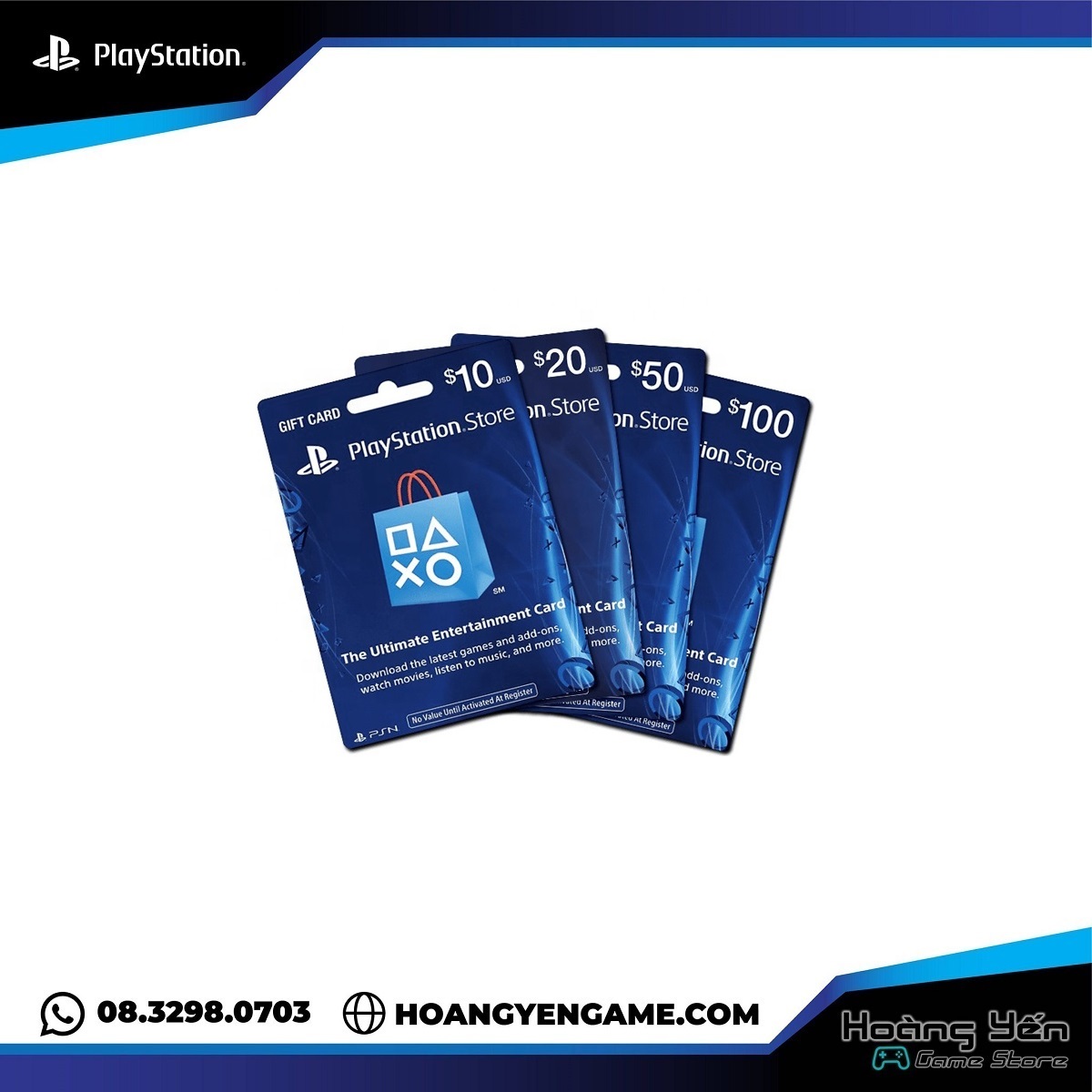 Thẻ PSN hệ Us ( Psn gift card us )