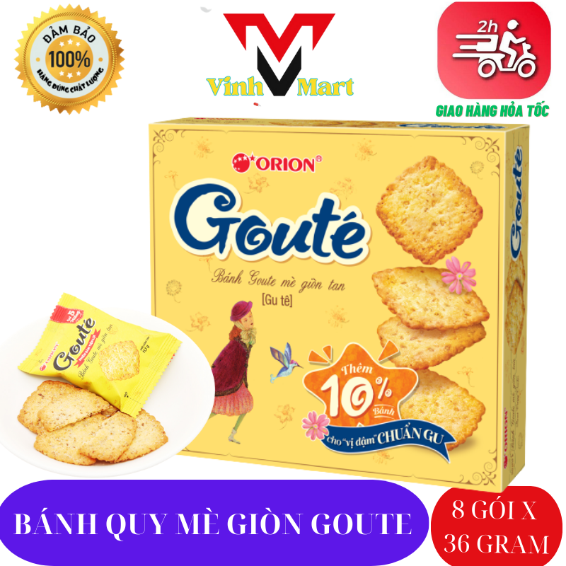 Bánh quy mè goute hộp lớn