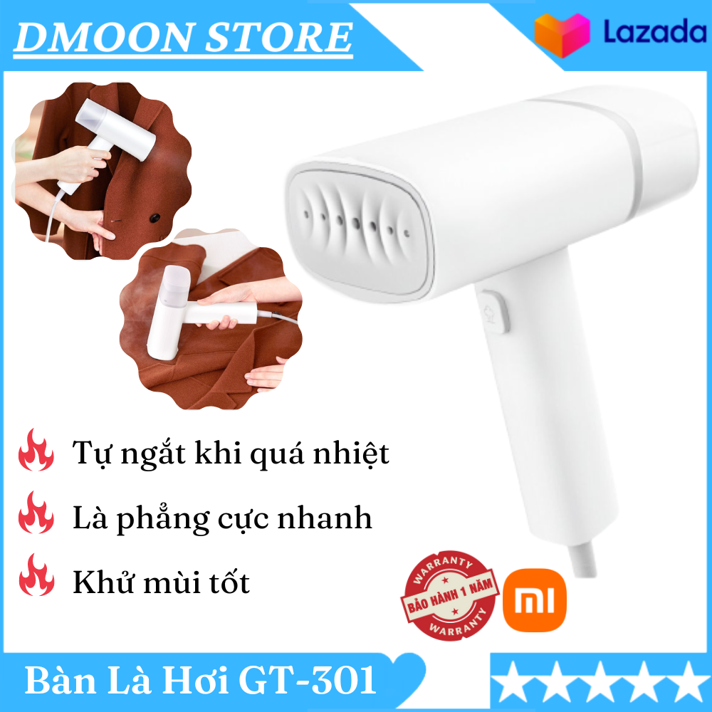 Bàn là hơi nước cầm tay thông minh xiaomi gt-301w - nhỏ gọn, tiện lợi, không gây cháy vải, là phẳng nhanh, khử mùi tốt, tự ngắt khi qúa nhiệt - bàn là hơi, bàn là thông minh, bàn là cầm tay, bàn là mini, bàn là gía rẻ, bảo hành 12 tháng