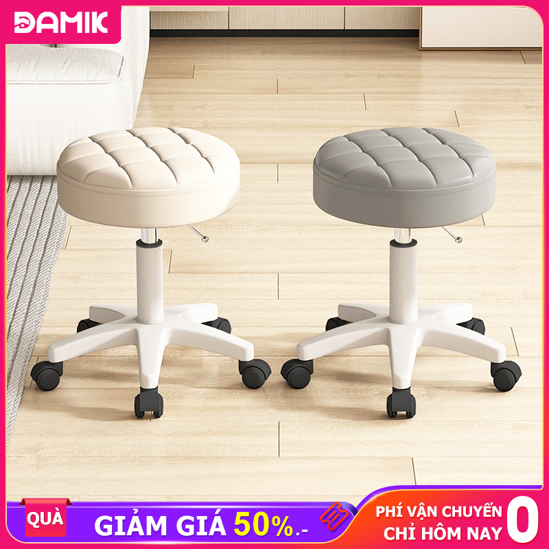 DAMIK Ghế Đẩu Tròn Có Thể Xoay Được Ghế xoay chuyên dụng cho các spa trang điểm văn phòng