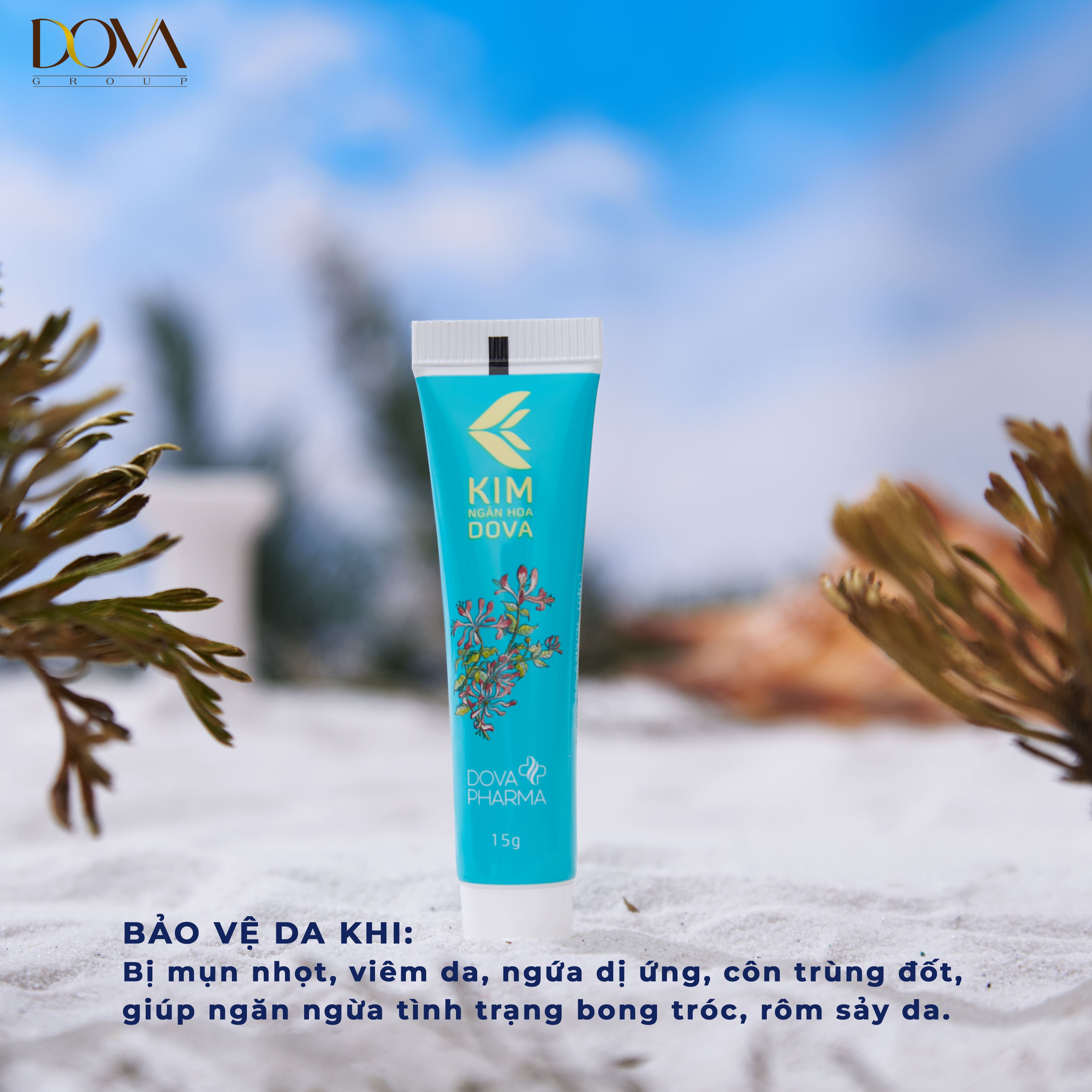 Kim ngân hoa dova bà chúa da liễu hàng chính hãng dova group