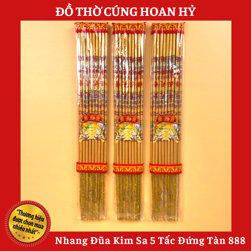 Nhang đũa 5 tấc kim sa đứng tàn 888 đồ thờ cúng hoan hỷ