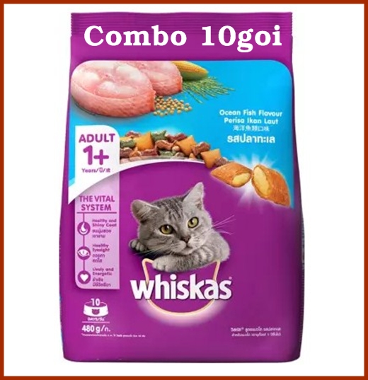 Thức ăn hạt cho Mèo Whiskas Adult 400g- sản phẩm của Thái Lan.
