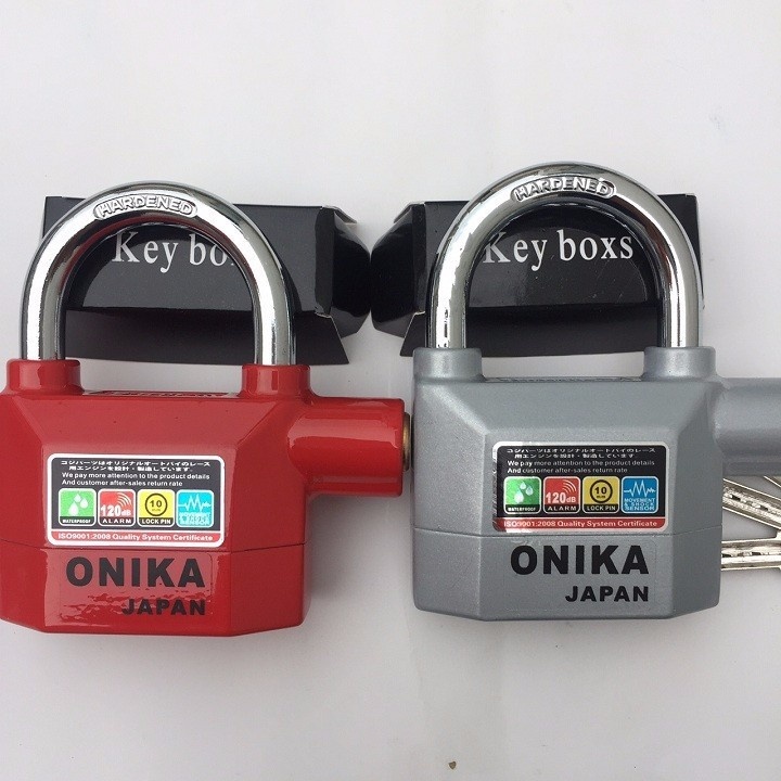 Ổ khóa nhà báo động chống trộm còi hú onika