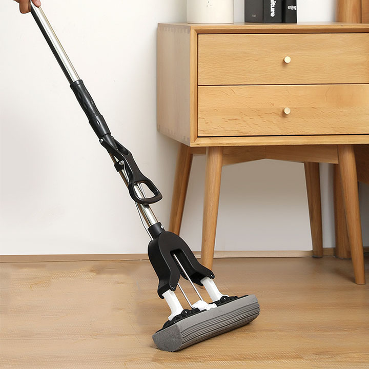 Cây Bọt Biển Lau Nhà Collodion Bọt Biển Lau Vệ Sinh Sàn Nhà Cây Lau Nhà Gấp Hấp Thụ Vắt Nước Keo Bông Lau Nhà Hộ Gia Đình Dụng Cụ Vệ Sinh Làm Sạch | Cây lau nhà thông minh tự vắt có thể nghiêng 180 độ