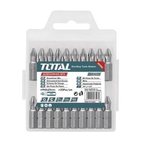 Bộ 10 mũi siết vít 2 đầu ph2+ph2 110mm TOTAL Chính hãng tac16ph253 - tac16ph253 cam kết hàng đúng mô tả chất lượng đảm bảo an toàn đến sức khỏe người sử dụng đa dạng mẫu mã màu sắc kích cỡ