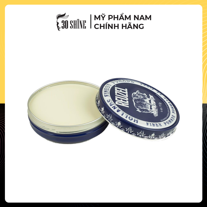 30SHINE Sáp Reuzel Fiber Pomade Mềm Dẻo - Độ Bóng Mờ - Tan Trong Nước