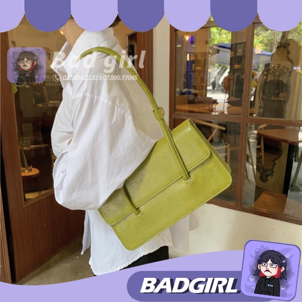 túi xách nữ GEBOARD sát nách hàng thiết kế  túi đeo chéo nữ basic da sáp dầu cao cấp BADGIRL BD7796