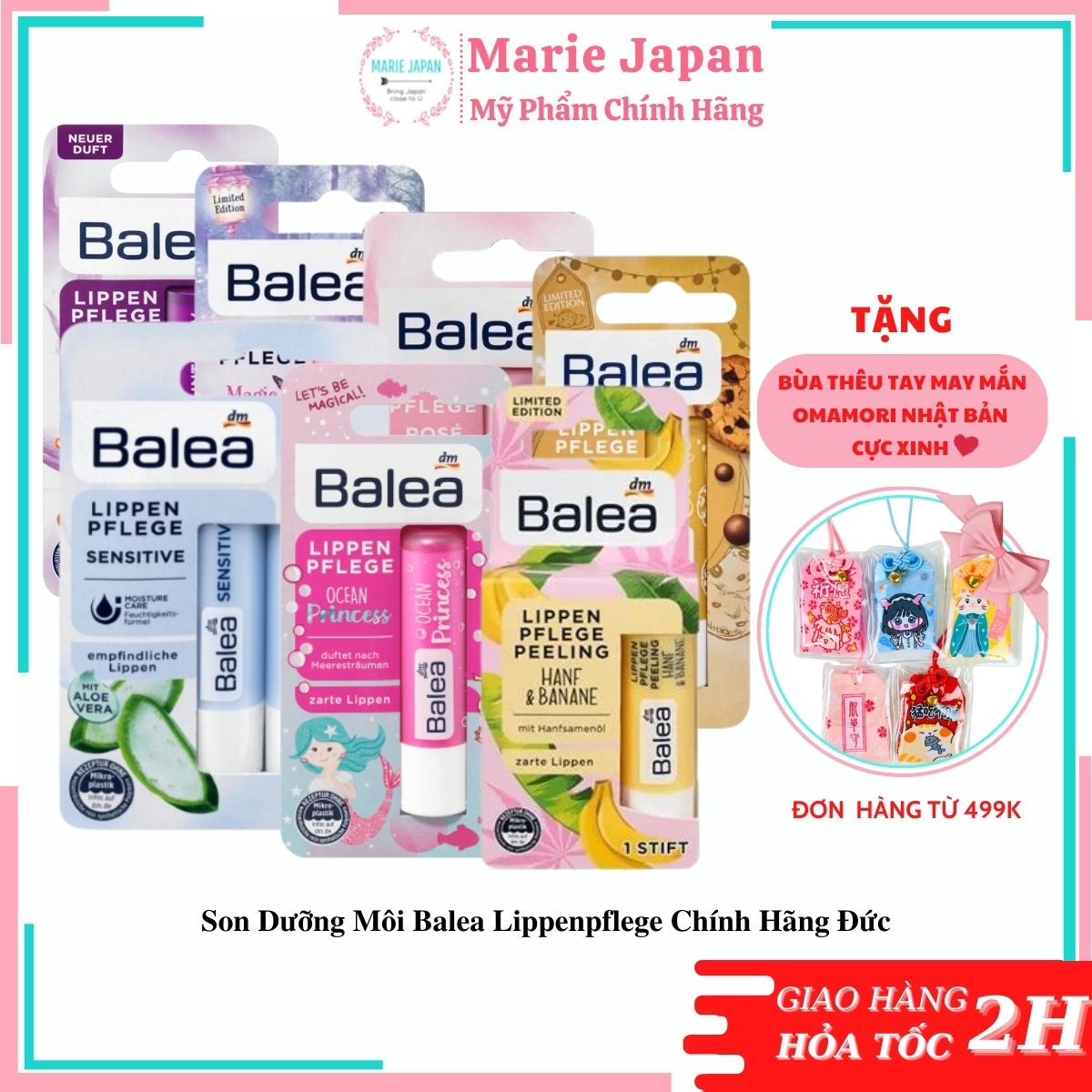 Son Dưỡng Môi Balea Lippenpflege Chính Hãng Đức