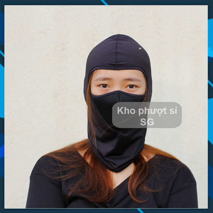 Khăn ninja trùm đầu ARI cao cấp chống bụi, chống nắng tia UV - Khăn trùm đầu Ninja cao cấp SWAT X2 lọc luới cao cấp