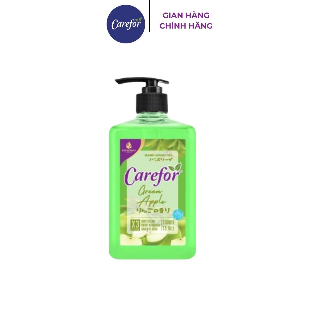 Sữa rửa tay diệt khuẩn Carefor 500ml - Dưỡng ẩm, làm mềm da tay