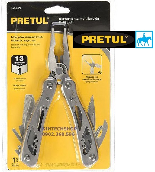 Bộ Kềm Xếp 13 Chức Năng Multi Tool PRETUL 24105 NAMU-13P