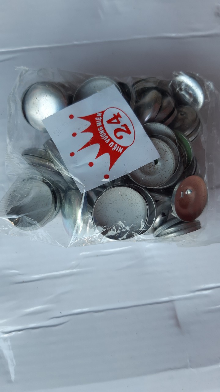 2 bì phôi cúc bọc vải size từ 10li đến 38li