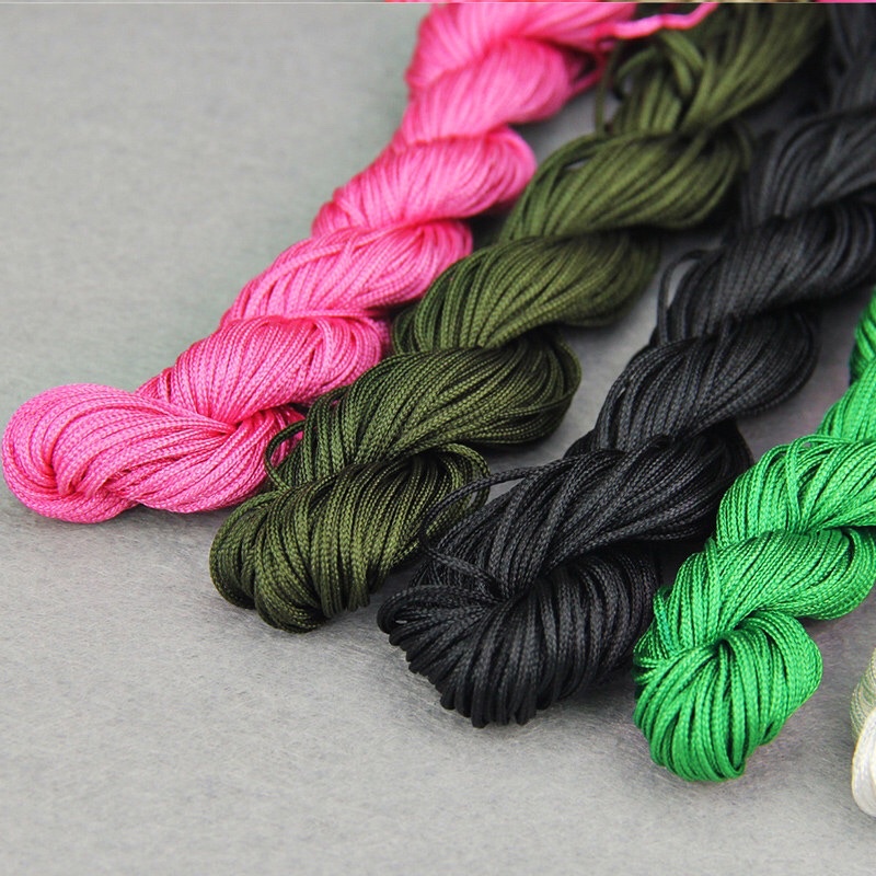 Siêu rẻ dây đan vòng handmade 1mm - dây mềm, ph818