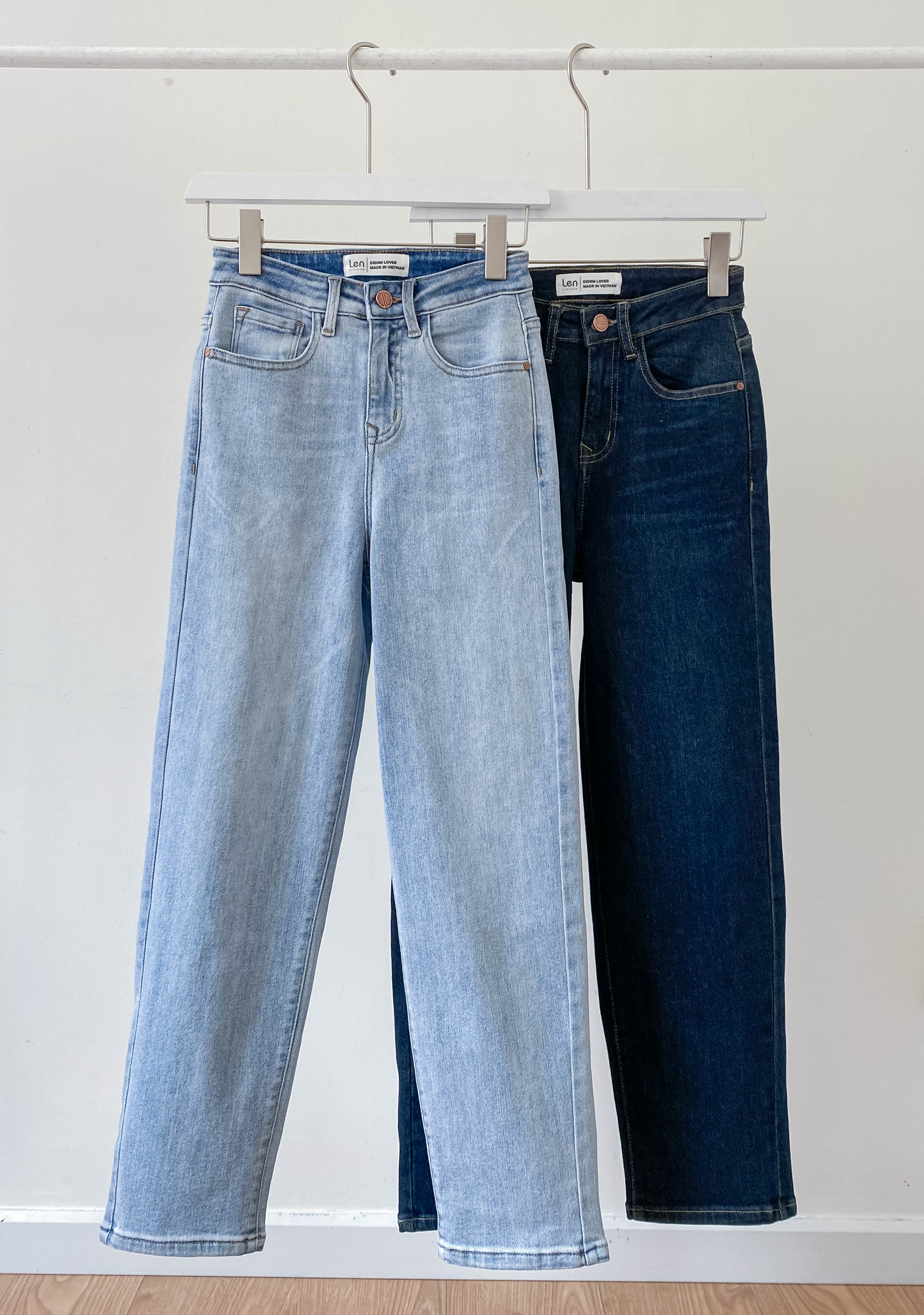 Quần jeans boyfriend form ngố 2 màu lenclothing 9113-9114