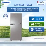 Tủ lạnh Panasonic Inverter 170L NR-BA190PUS9 Tiết kiệm điện Ngăn đá trên
