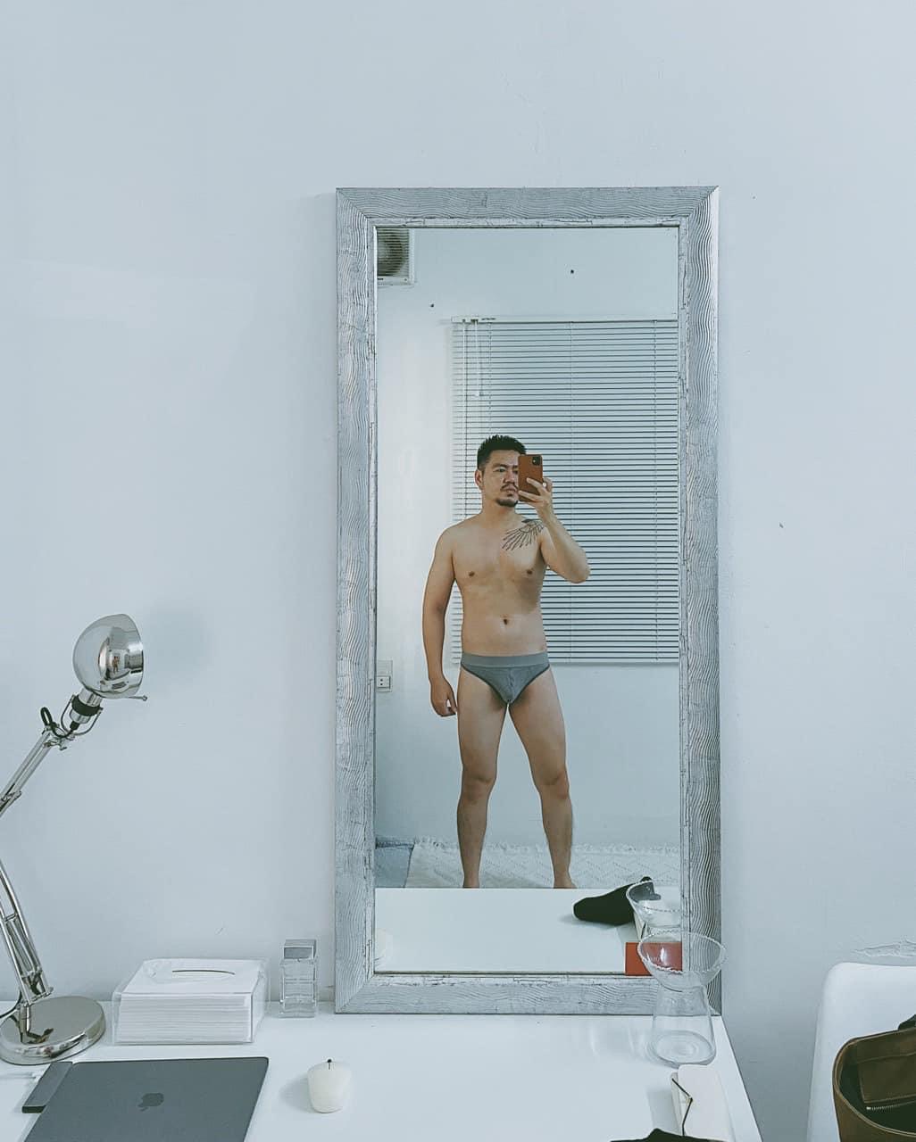 Quần lót nam Hunk Bikini hở sườn màu xám
