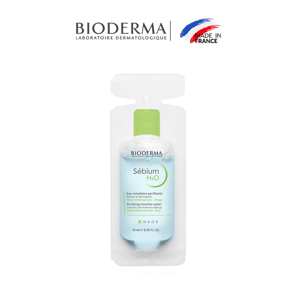 [QUÀ TẶNG KHÔNG BÁN] Dung dịch làm sạch và tẩy trang công nghệ Micellar Bioderma Sebium H2O - 10ml