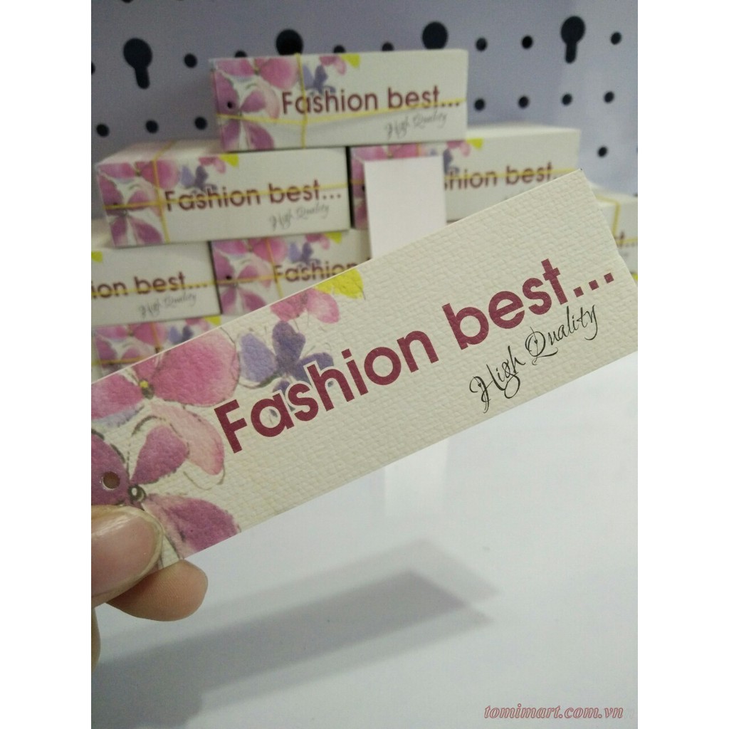 Tag quần áo thời trang fashion best - mác quần áo - thẻ bài