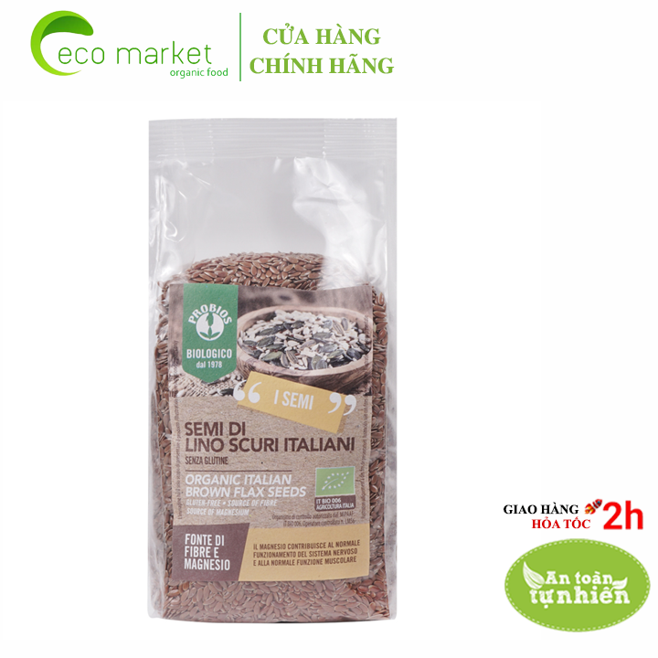 Hạt lanh nâu hữu cơ 500g ProBios