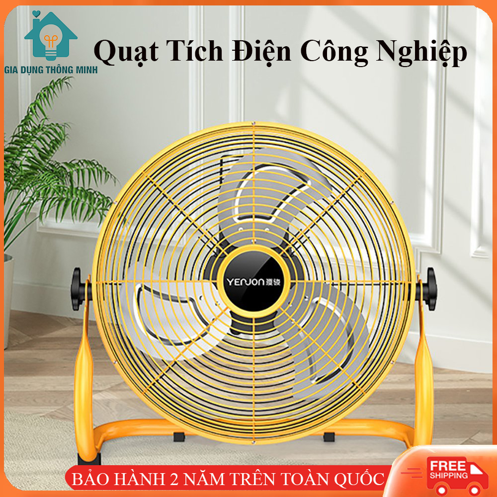 Quạt tích điện , quạt công nghiệp tích điện đường kính cánh quạt 16 inch quạt siêu to gió siêu mát công suất 23W mạnh mẽ thời gian sử dụng lên đến 22 giờ . Bảo hành 2 năm toàn quốc