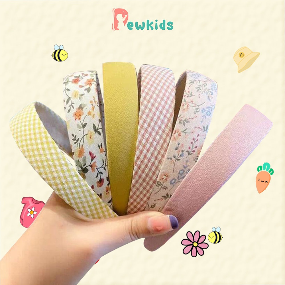 Bờm tóc, băng đô, xược tóc DEWKIDS nhiều màu sắc phong cách Retro nữ tính