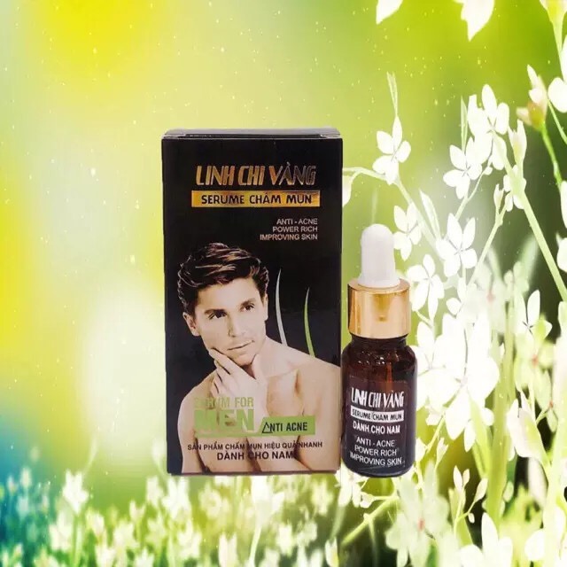 Serum mụn dành cho nam linh chi vàng