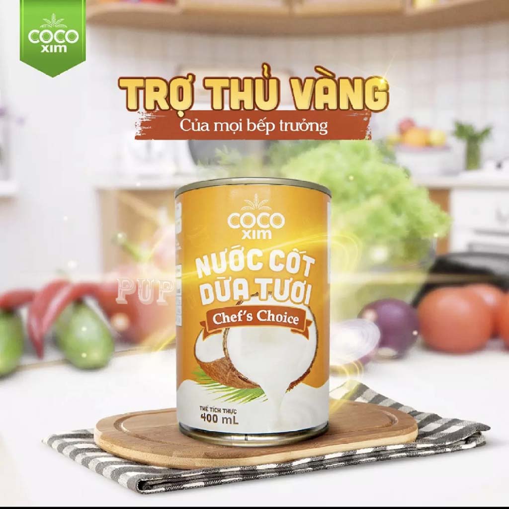 Nước cốt dừa tươi chef's choice cocoxim 400ml,chefs choice-pupstore