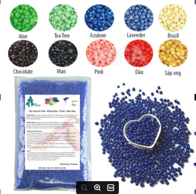 1KG Sáp wax lông nóng wax bean nhập khẩu + TĂNG 20 QUE GỖ wax lông đơn giản, tiện dụng - wax lông an lành tại nhà, wax lông toàn thân an toàn, hiệu quả, wax lông nách, lông bikini, wax lông chân tay, ria mép