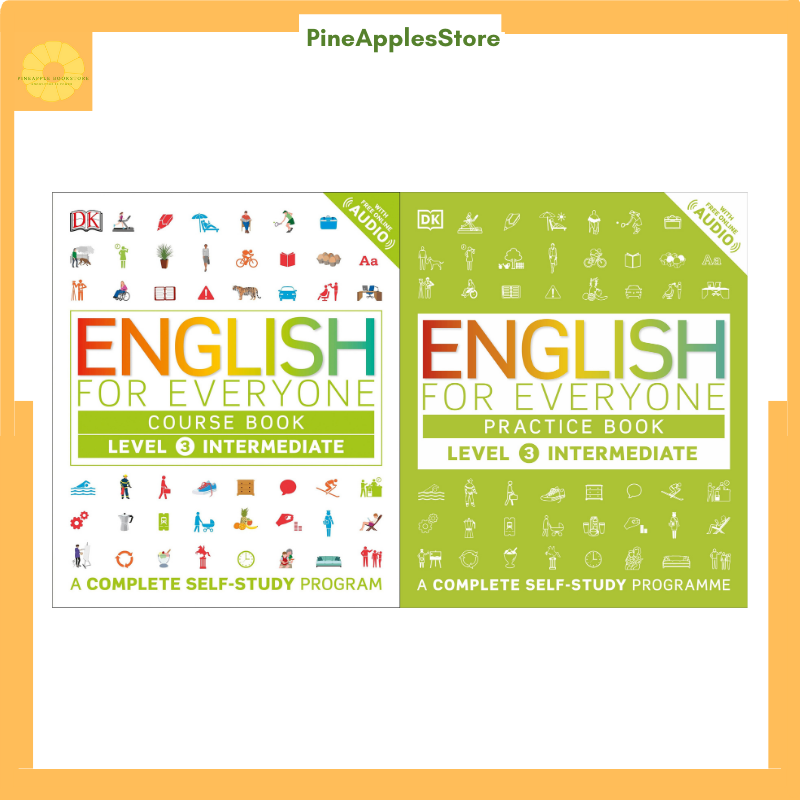 Sách English For Everyone Level 3 Intermidiate Practice book&Course book