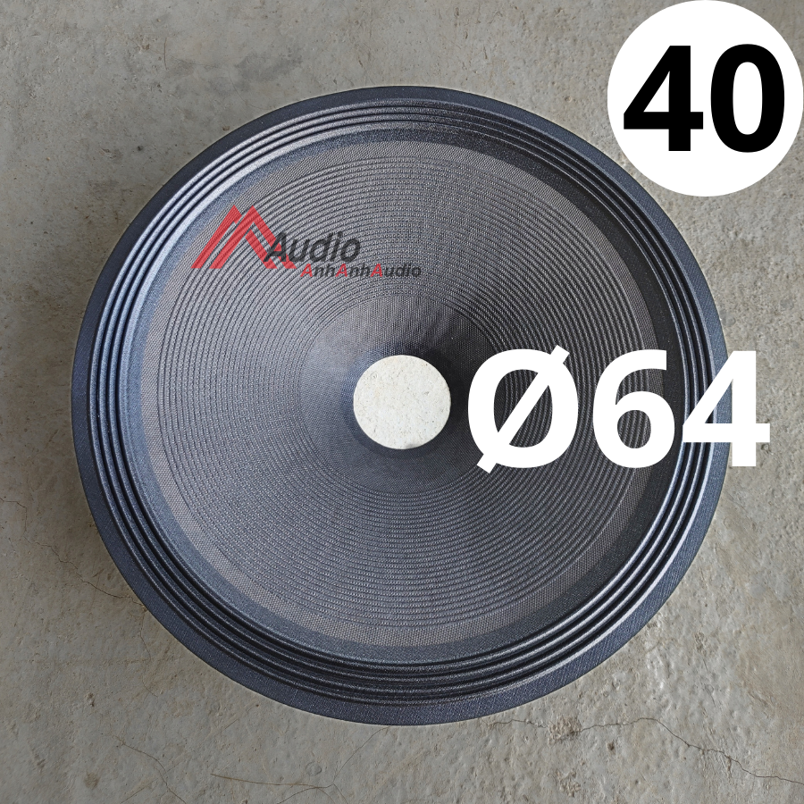 Màng loa bass 40 lổ coil 63 màng sóng tăm 4 gân