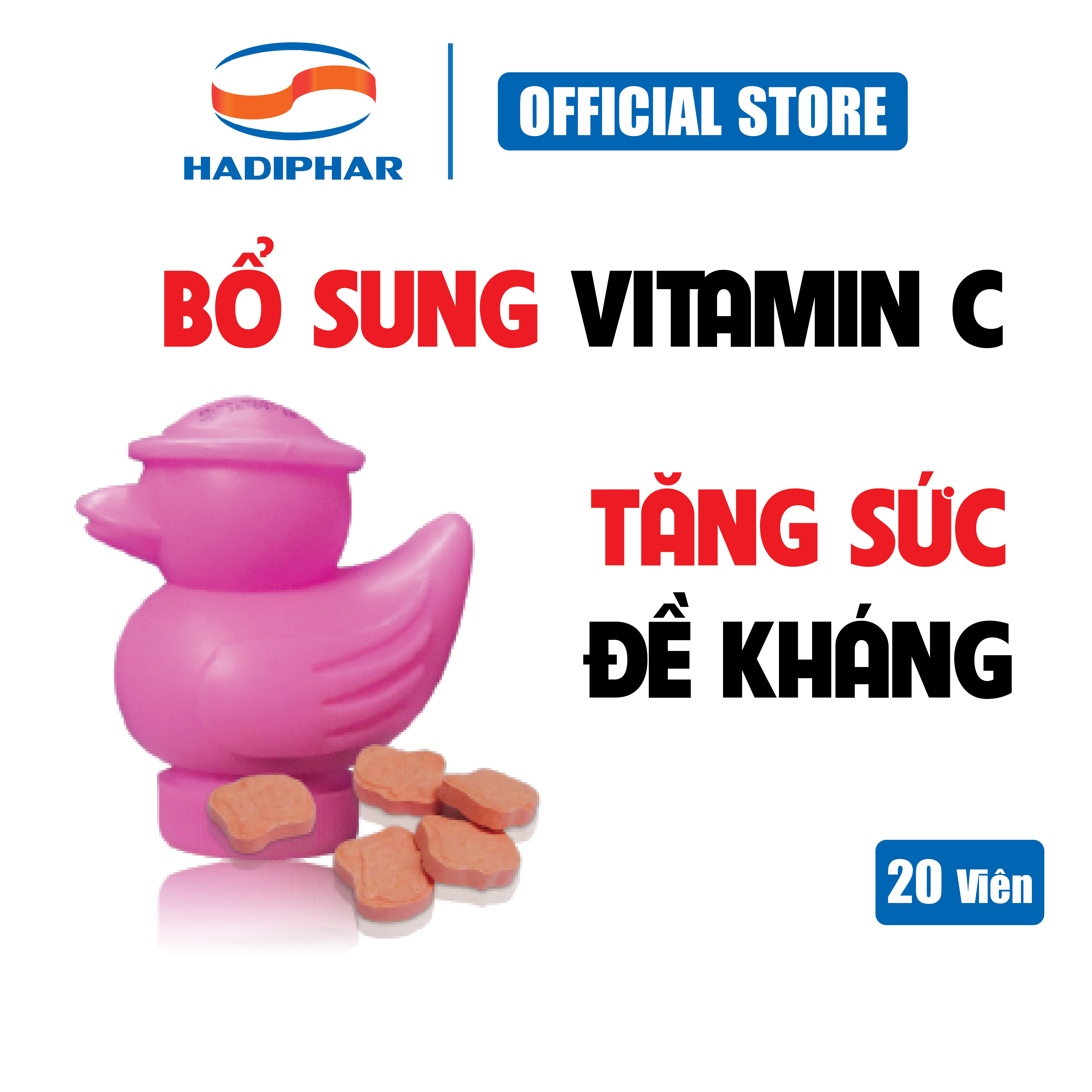 Kẹo ngậm Glucose C bổ sung vitamin C, tăng cường sức đề kháng