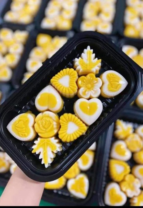 Khuôn thạch rau câu, bánh da lợn, làm đá hình tim lá