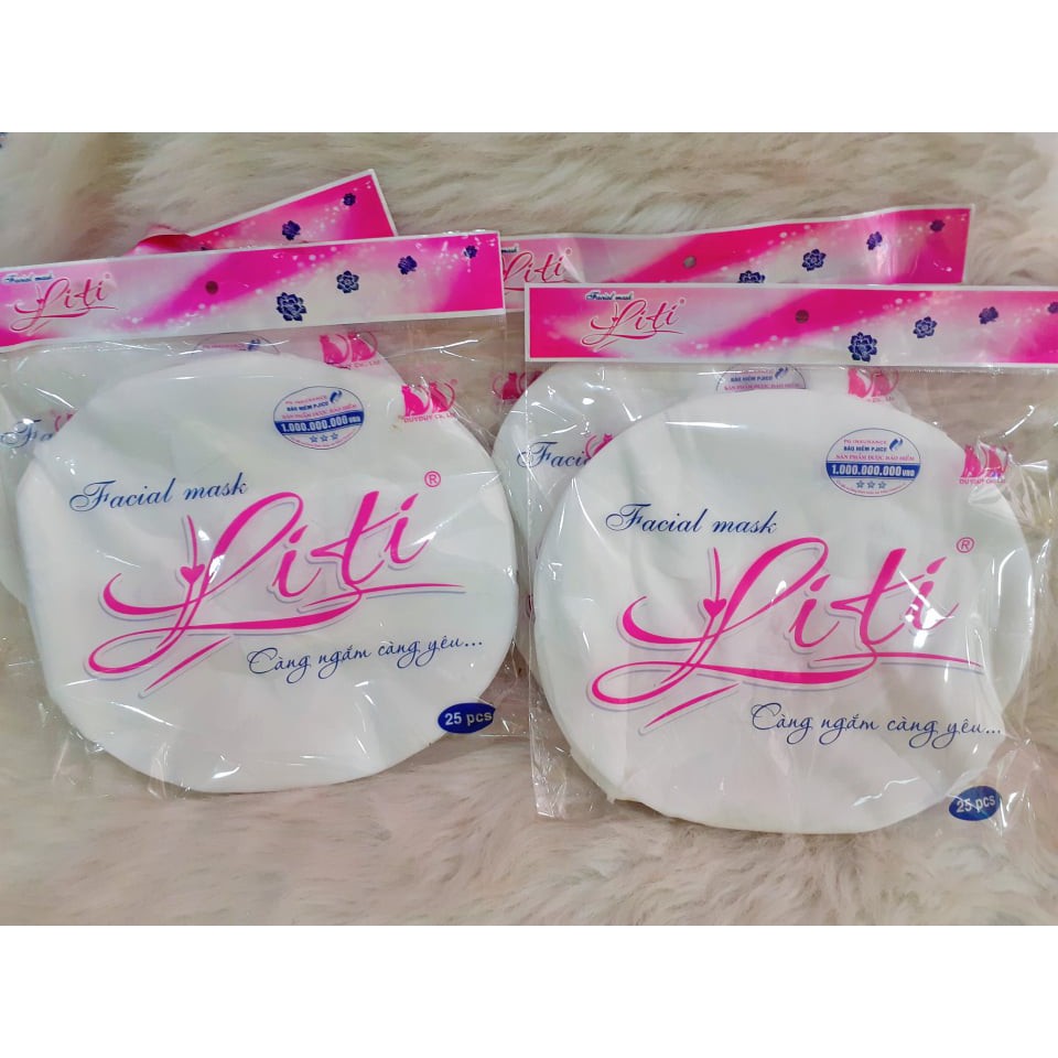 Mặt nạ giấy khô Liti 25 miếng, sản phẩm chất lượng, đảm bảo an toàn sức khỏe người dùng, cam kết cung cấp mặt hàng đang được săn đón trên thị trường