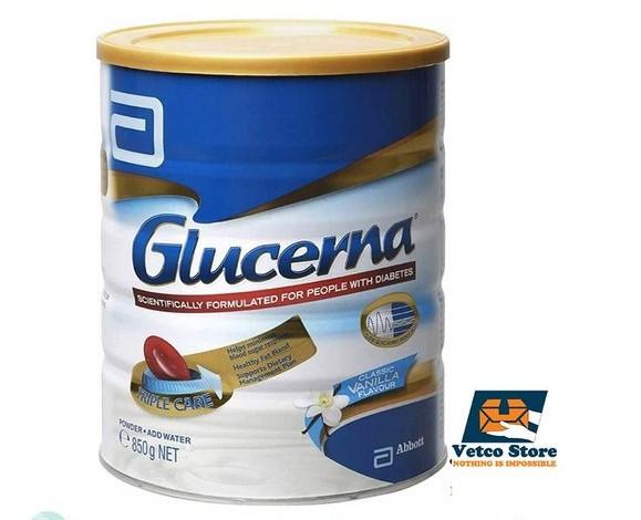 Sữa glucerna hương vani của úc 850g