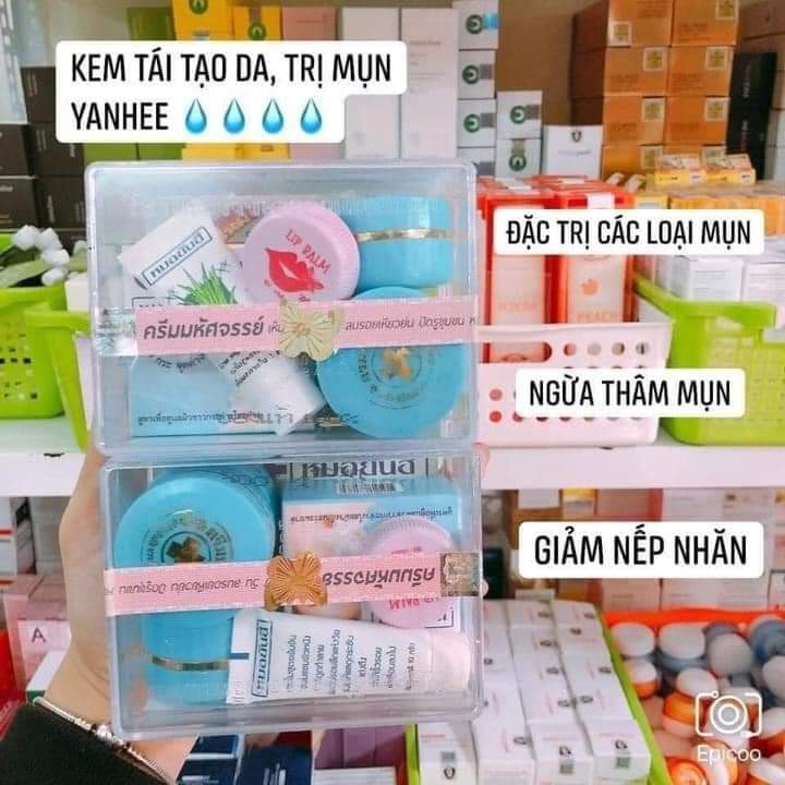Sét Kem Yahee Thái Lan Chính Hãng [ Xanh ]