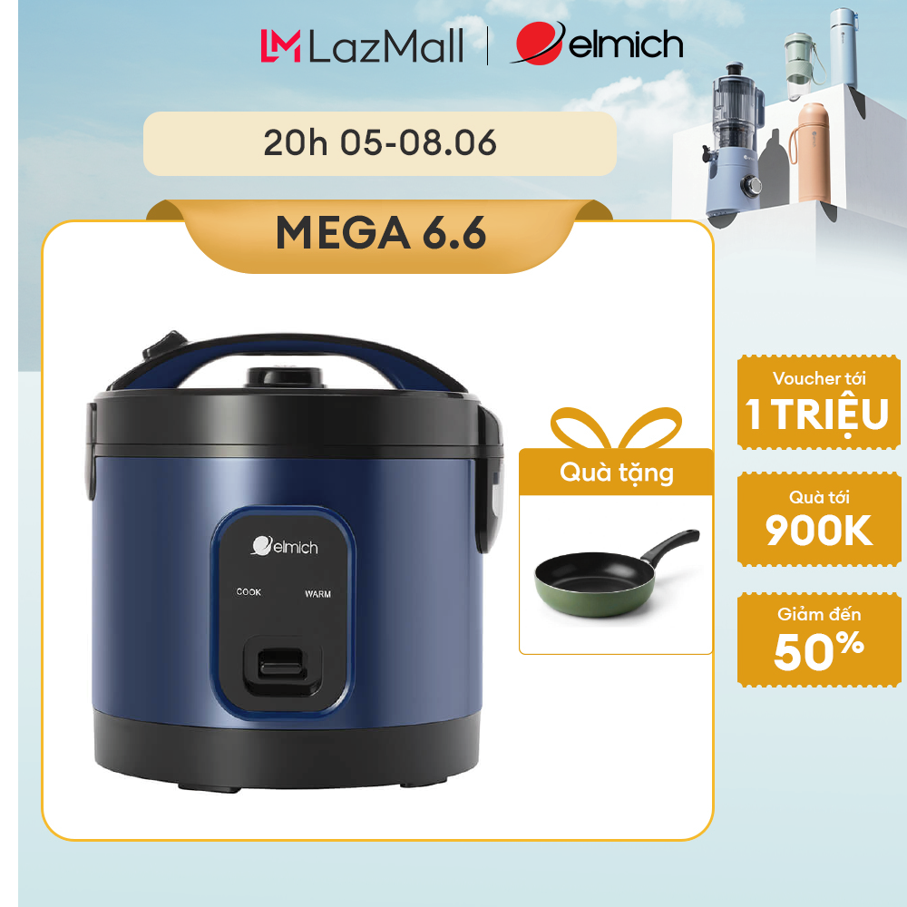 (MEGA 6.6)Nồi cơm cơ Elmich 1.8L RCE-9129