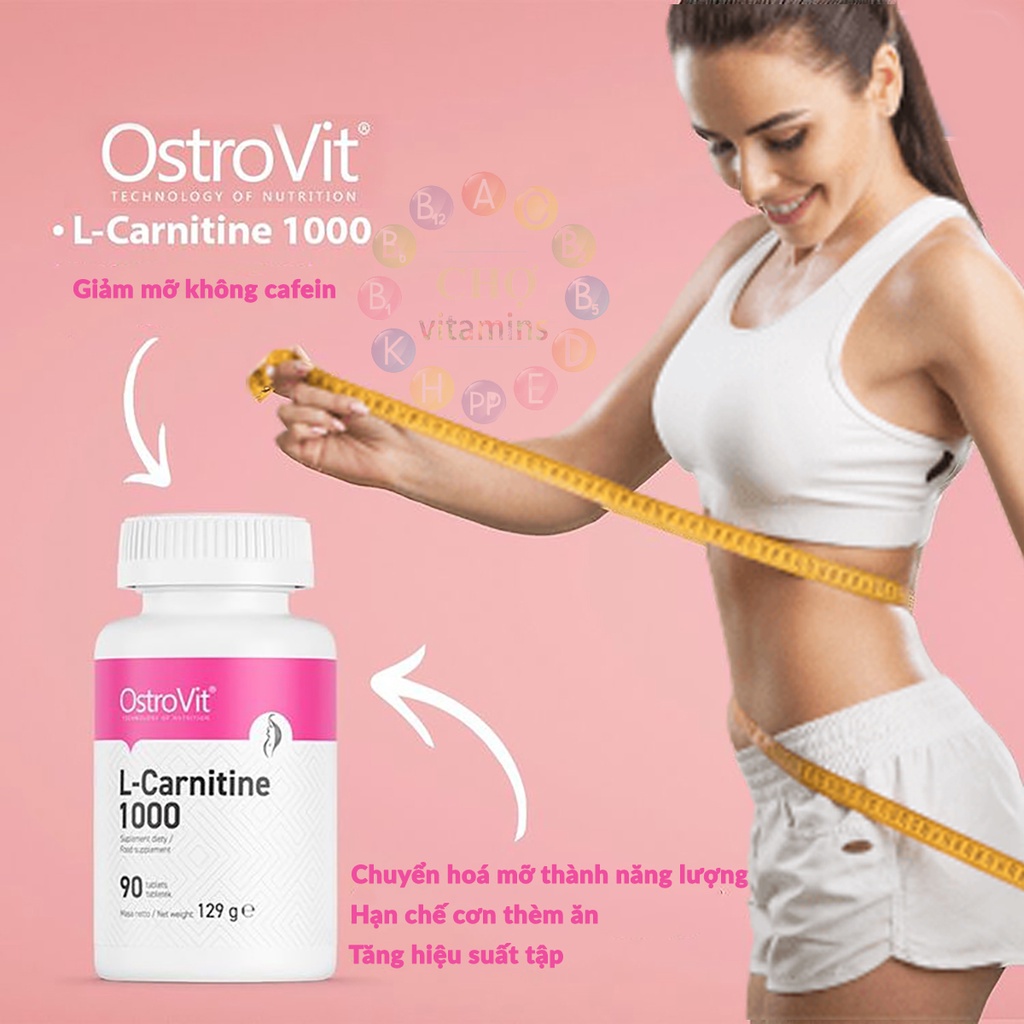 OSTROVIT L-CARNITINE1000 - Viên Uống Hỗ Trợ Giảm Cân Tinh Chất Tự Nhiên