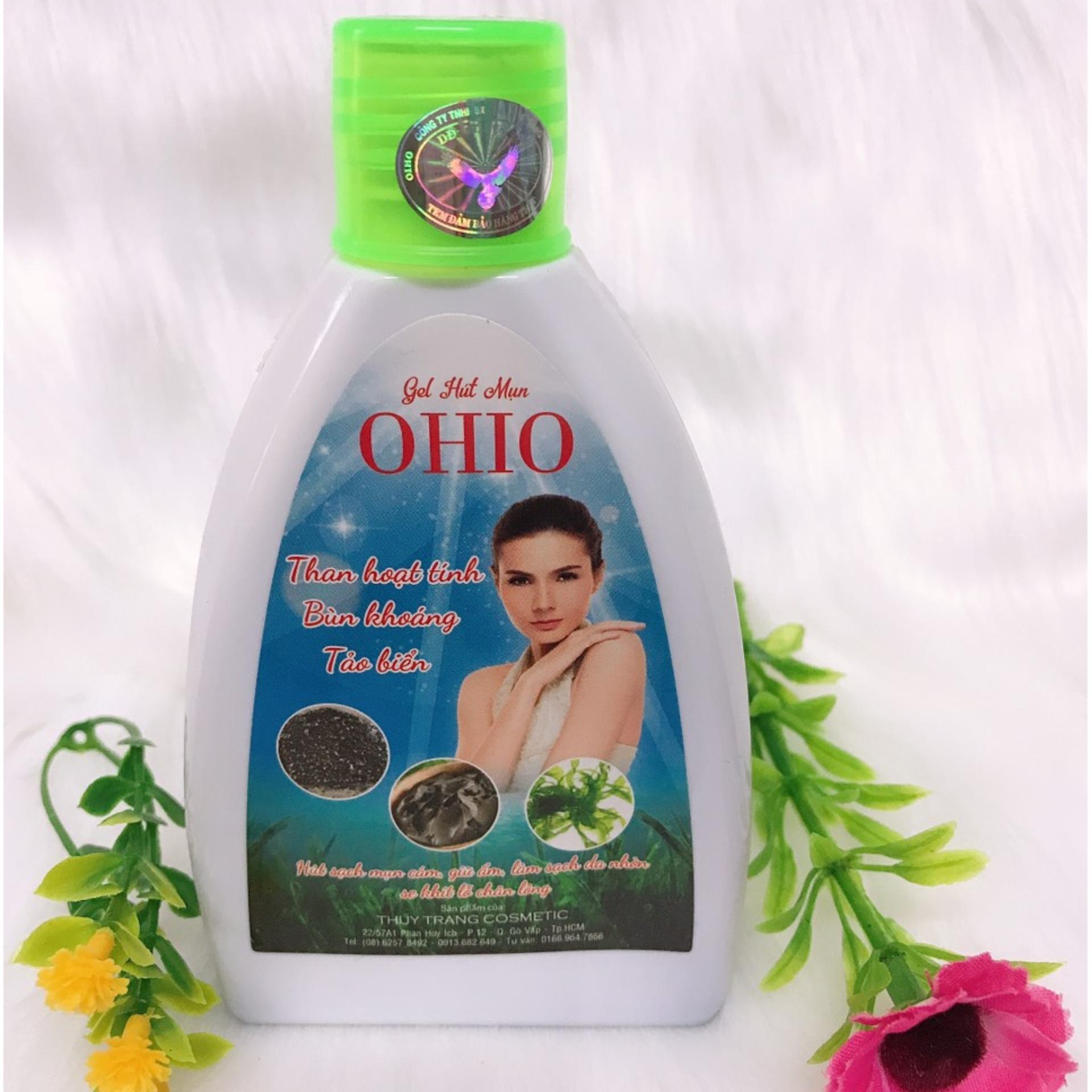 GEL LỘT MỤN OHIO- THAN HOẠT TÍNH - BÙN KHOÁNG- TẢO BIỂN 200g