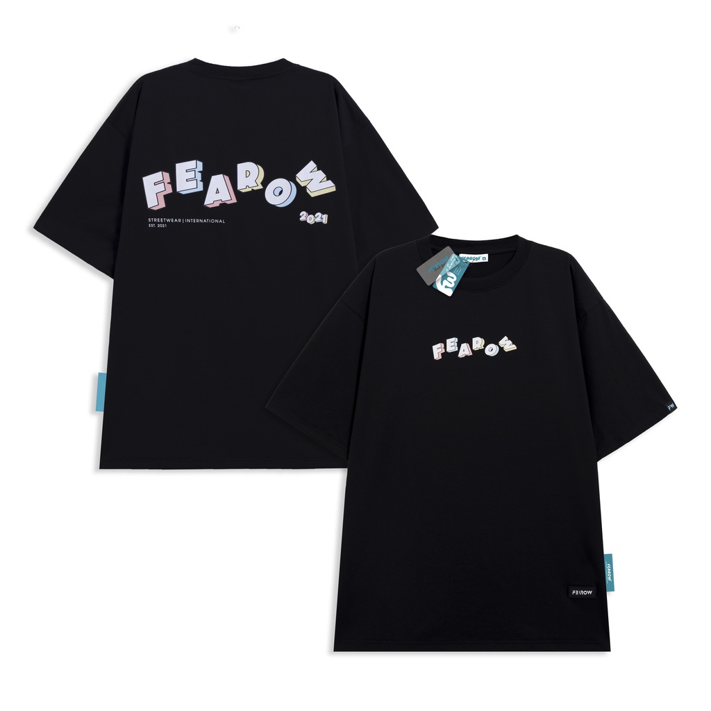 Áo love color tee đen fw108 blk