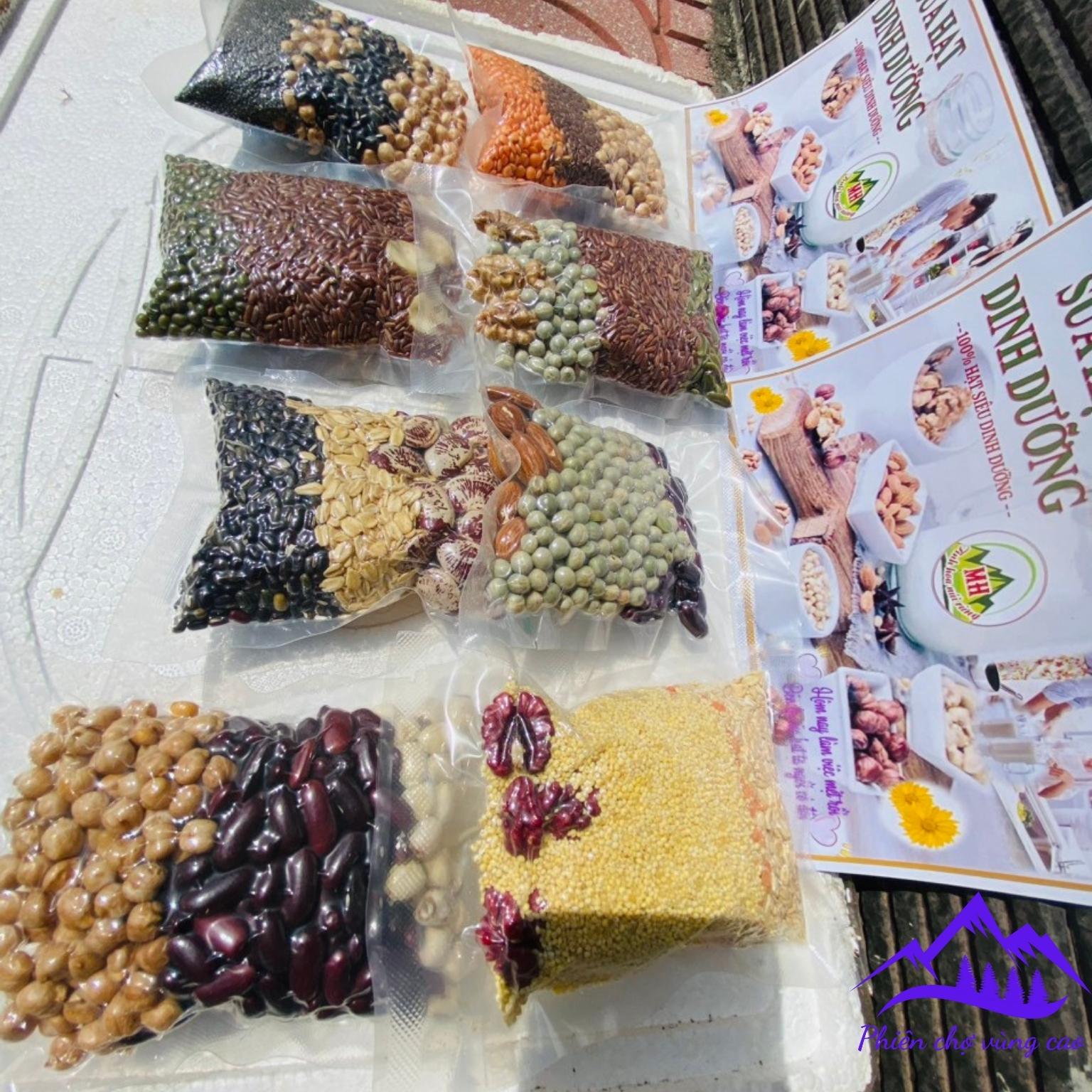 Set hạt dinh dưỡng làm sữa, nấu cháo, ăn dặm cho bé . Set hạt hữu cơ organic mix sẵn nấu sữa hạt, cháo, chè
