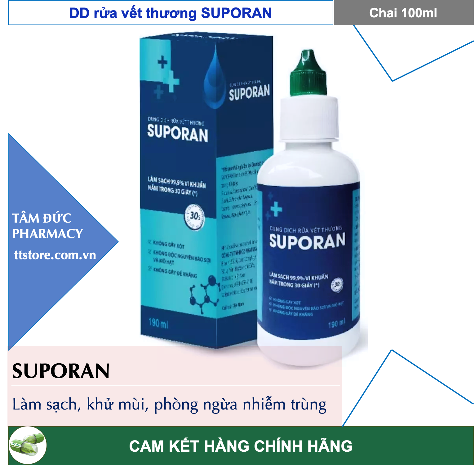 Dung dịch rửa vết thương suporan