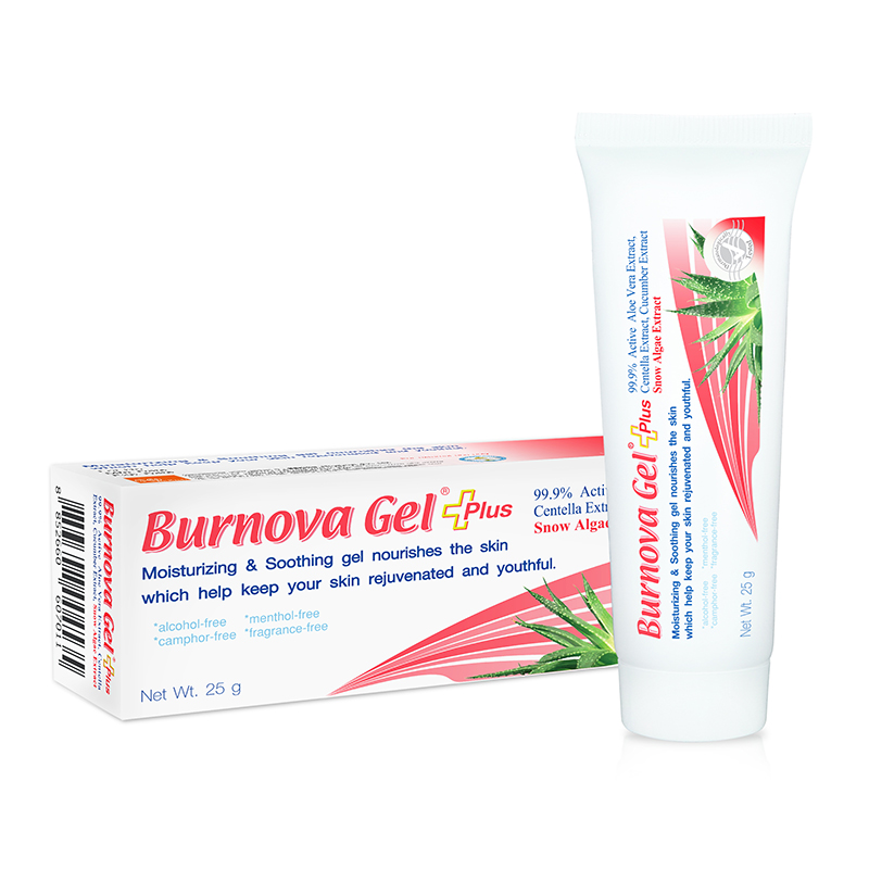 Gel dưỡng ẩm trẻ hóa da tái tạo và phục hồi da lão hóa mờ nếp nhăn burnova gel plus snow 25gr